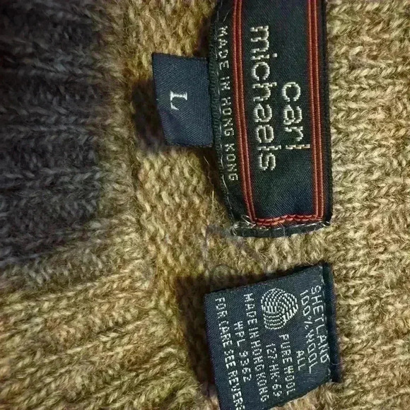 Carl Michaels Vintage Sweater Wool Blend Made In Hong Kong. - Picture 10 of 10
